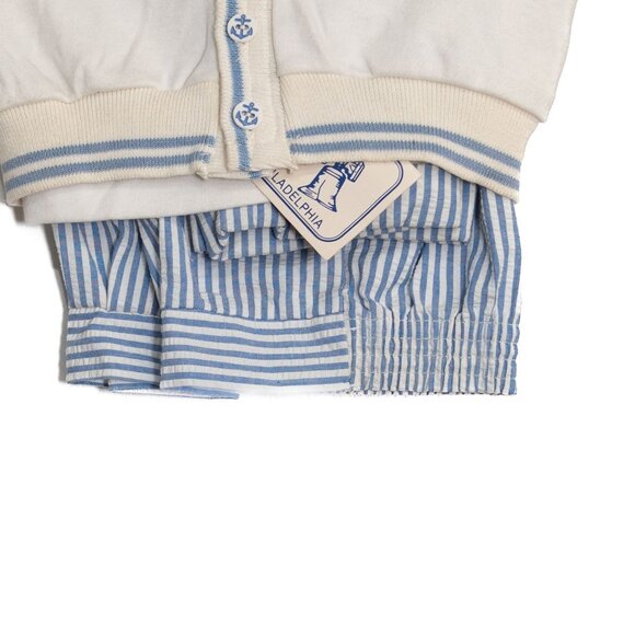 Good Lad of Philadelphia Size 4T Vintage Baby Boys Nautical Cardigan & Striped - Picture 4 of 8